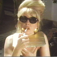 Patsy taking sunbath